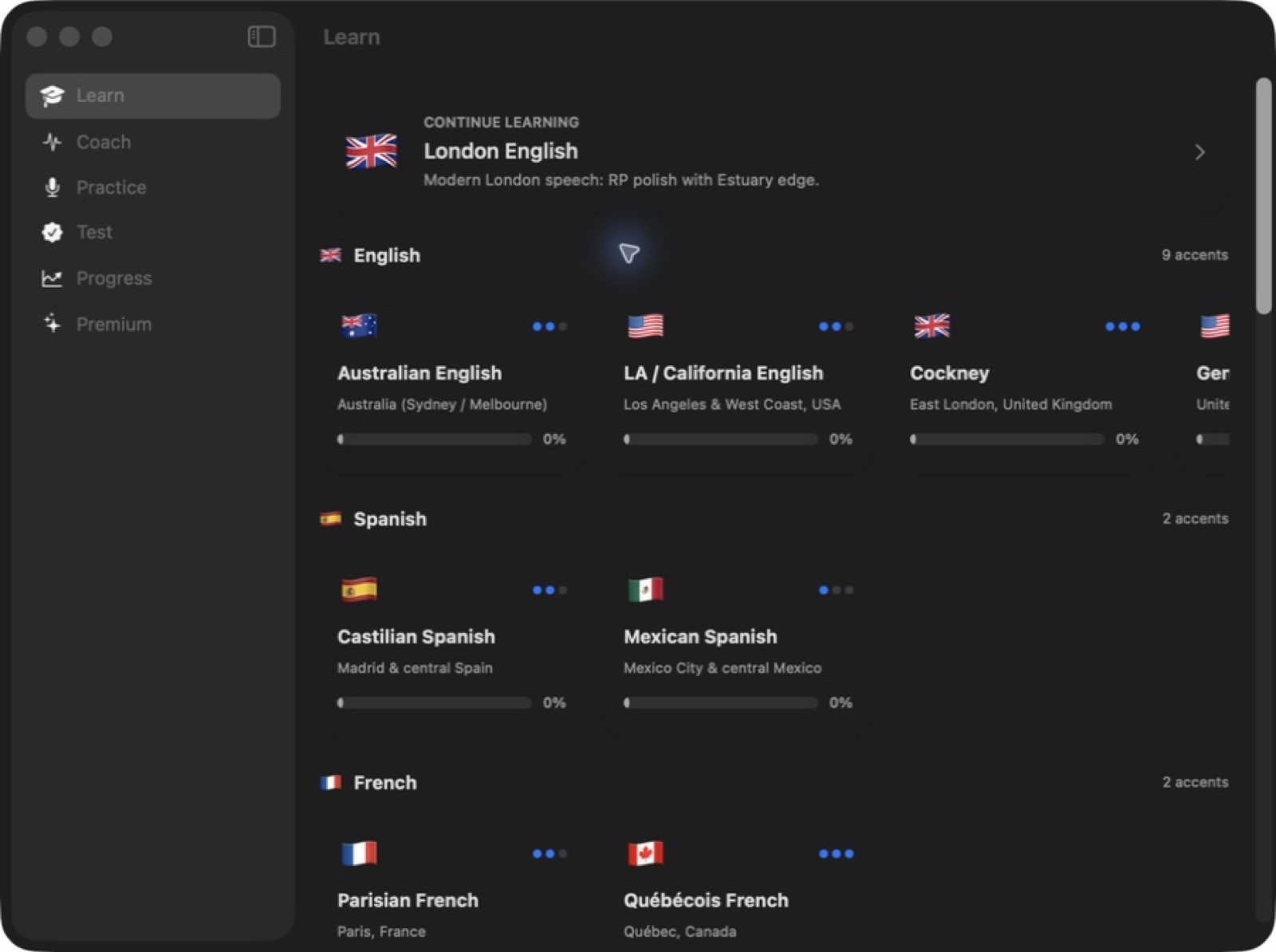 Accent Coach — Capture