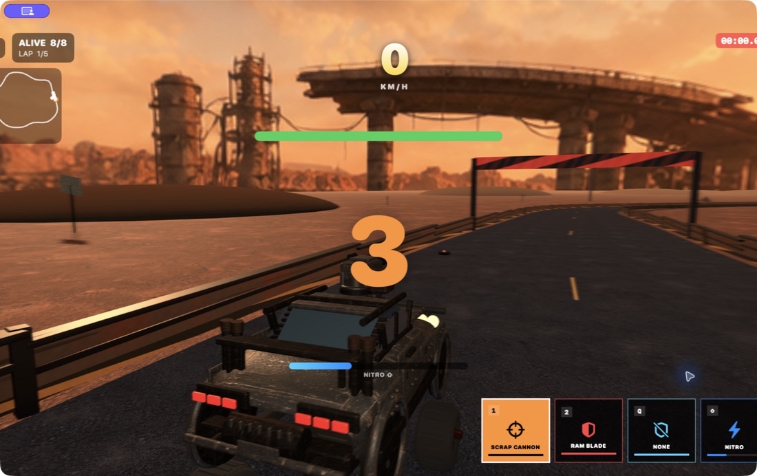 Boom Racer — Dead prophets combat grid