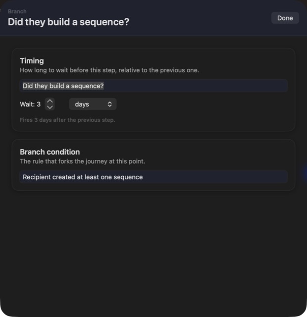 Cadence Email Sequences — Branch logic