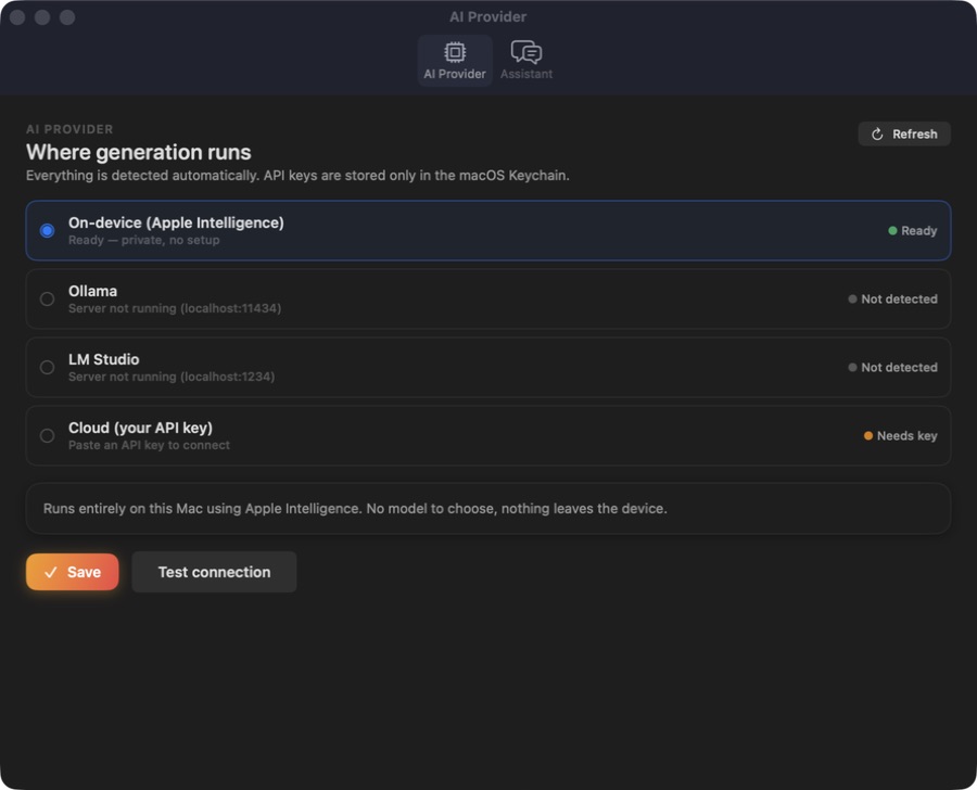 Cadence Email Sequences — Private AI settings