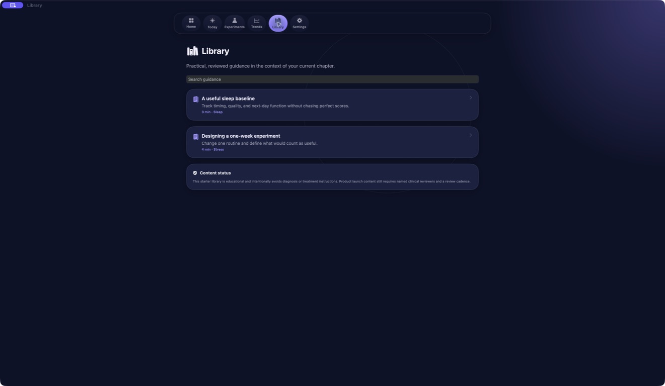 LumaRest — Sleep guidance library
