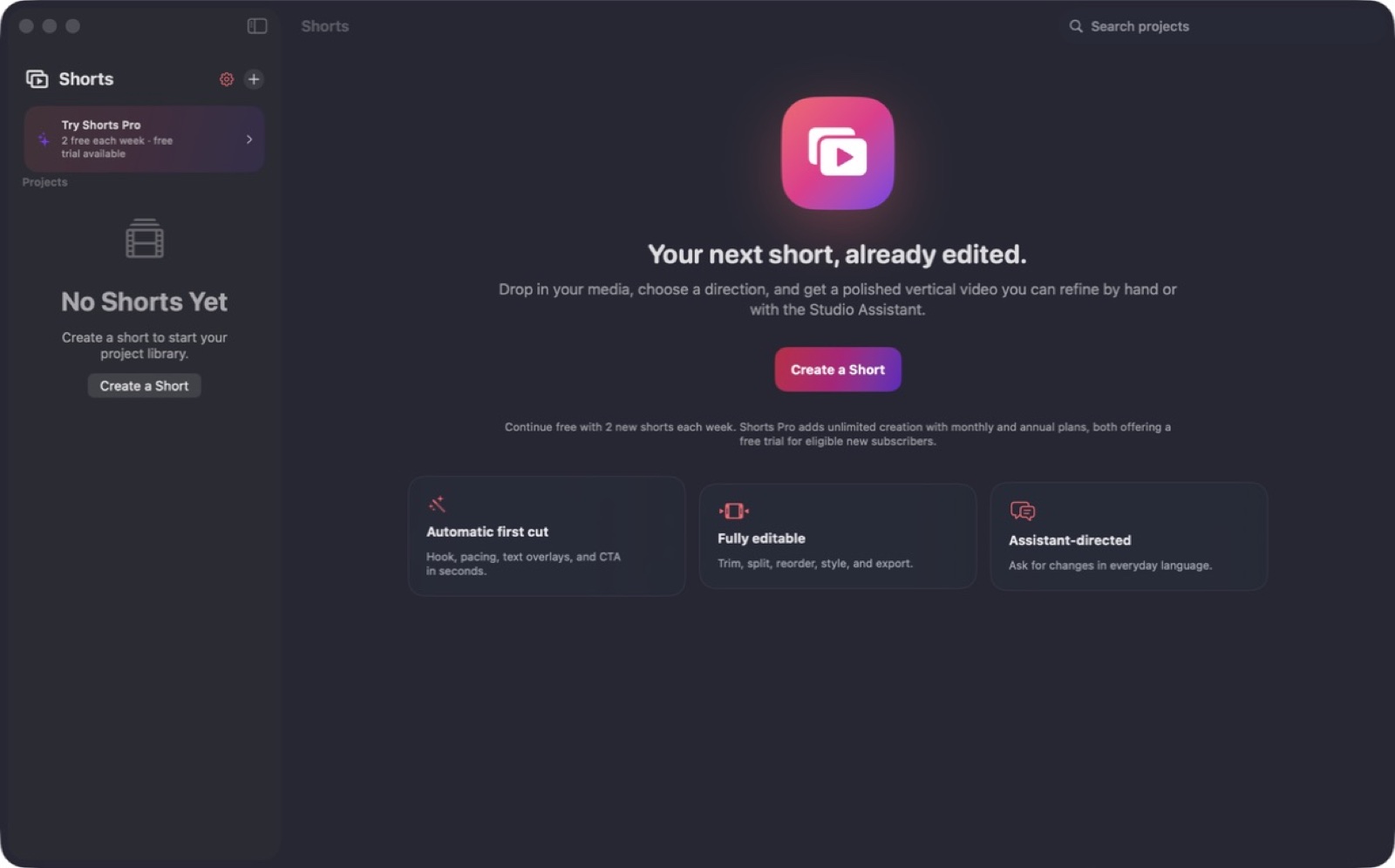 Shorts — Capture