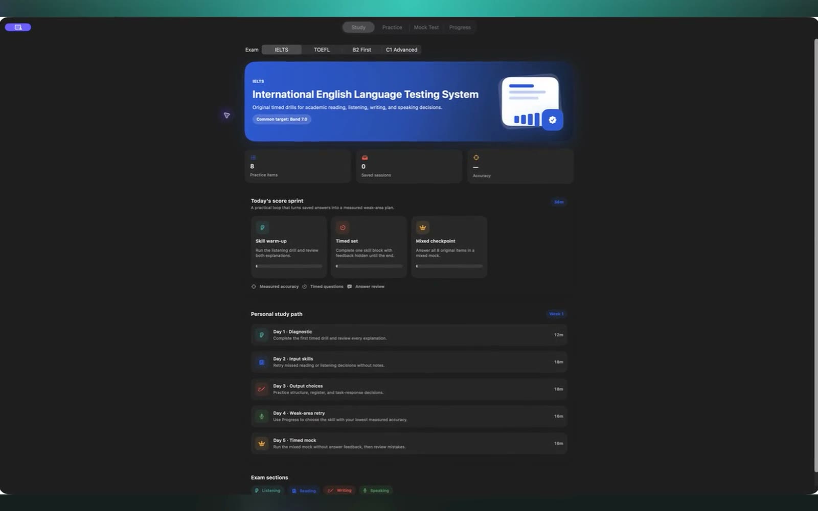 Examly screenshot tour