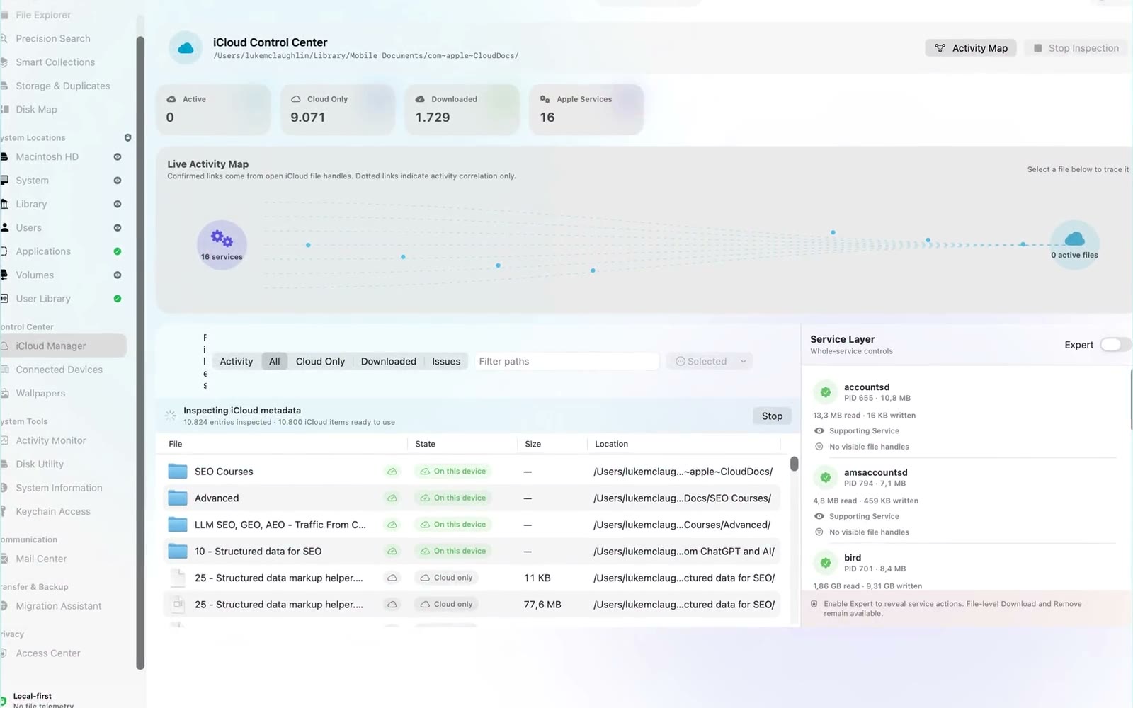 MacManager screenshot tour